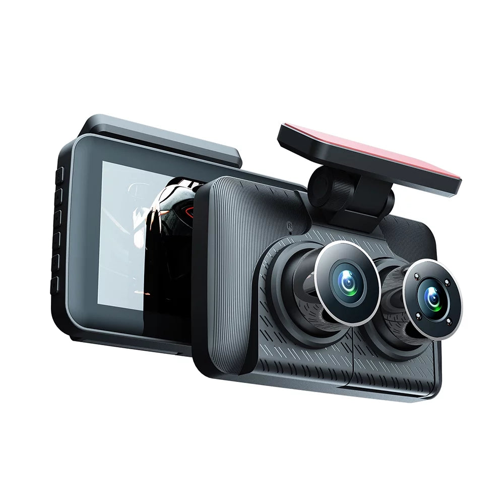 Inside Car Car Recorder Driving Recorder Cameras Rearview 3 Rear Night Camcorder and Auto Video Cam Safety 4in Camera Front Car Recording 1080+720+480P Mirror Dash Vision