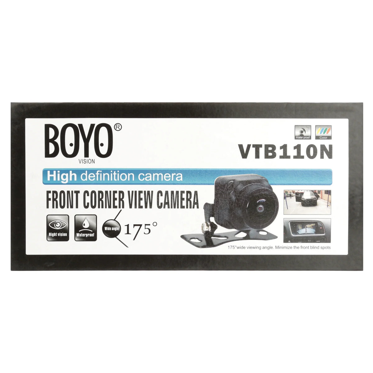 Front BOYO VTB110N Mount - Camera Corner-View Universal