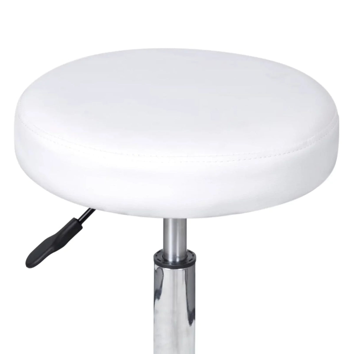 Leather Suzicca White Faux Office Stool