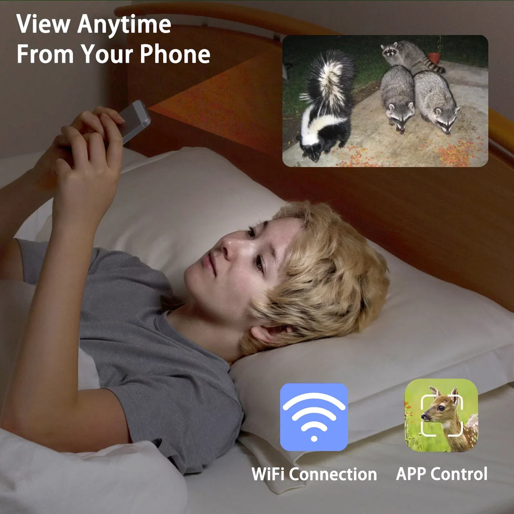 4K with Definition Night IP66 to Send Cameras Activated Trail Card) Cameras That Wifi Memory Camera Phone(64GB Ultra 48MP Game High Vision Camera Liquidproof,Deer Pictures Lens Motion 120°Wide