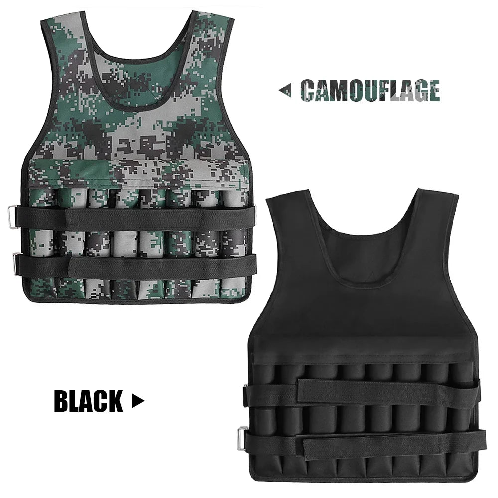Tomshoo Workout Perfect Adjustable Material, Premium Oxford Camouflage for Fit, Muscle Vest, Building, Weighted