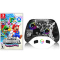 Bros.™ Nintendo Wonder Switch/OLED/Lite, Wireless for PC/IOS/Android/Steam Remote Mario Upgraded Pro Controller Black Super and Disc Switch Switch for Game