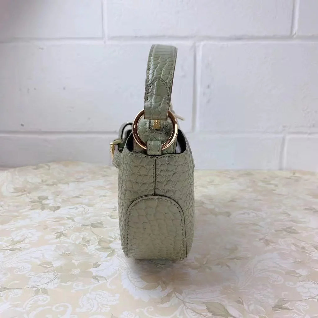 Kors Green 35T1Gu5C6E Half Moon Emilia Army Crossbody In Bag Michael
