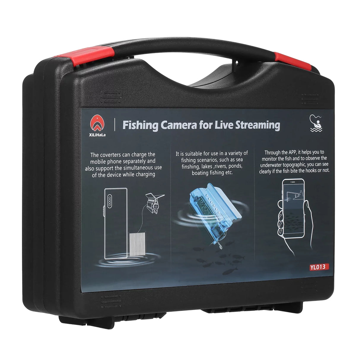 Lake Fishing Gofishup Sea Finder Underwater with Control, Boat Fishing 1080P Video for Live Kayak APP Fish Camera Ice