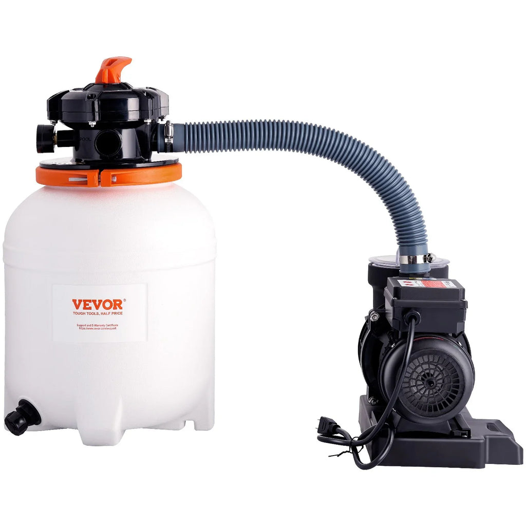& Filters 3000 HP, Pool 12-Inch Combo 1/2 Sand Pumps GPH Filter Pump, System Swimming