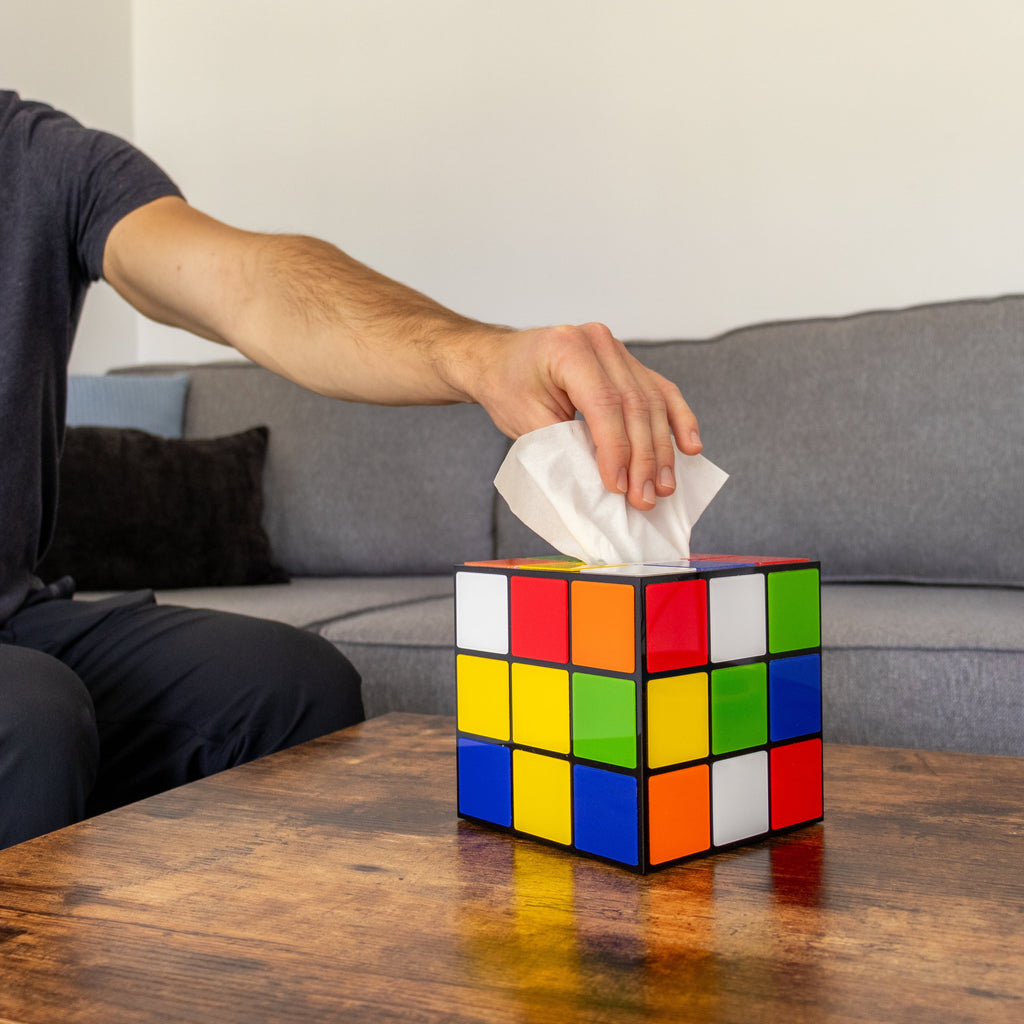 Cube Big Decor Keep Tissue Magic Use Secure Box with Easy Lid Cover Bang Props | | & Magnetic Theory Tissues to Bottom