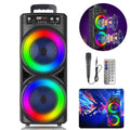 Sound Speaker Portable Speaker Heavy Subwoofer Bass 8-inch TIANLAIMEI Party Loud Mic Party Dual & -FM/AUX/MP3/USB System 6000W Bluetooth