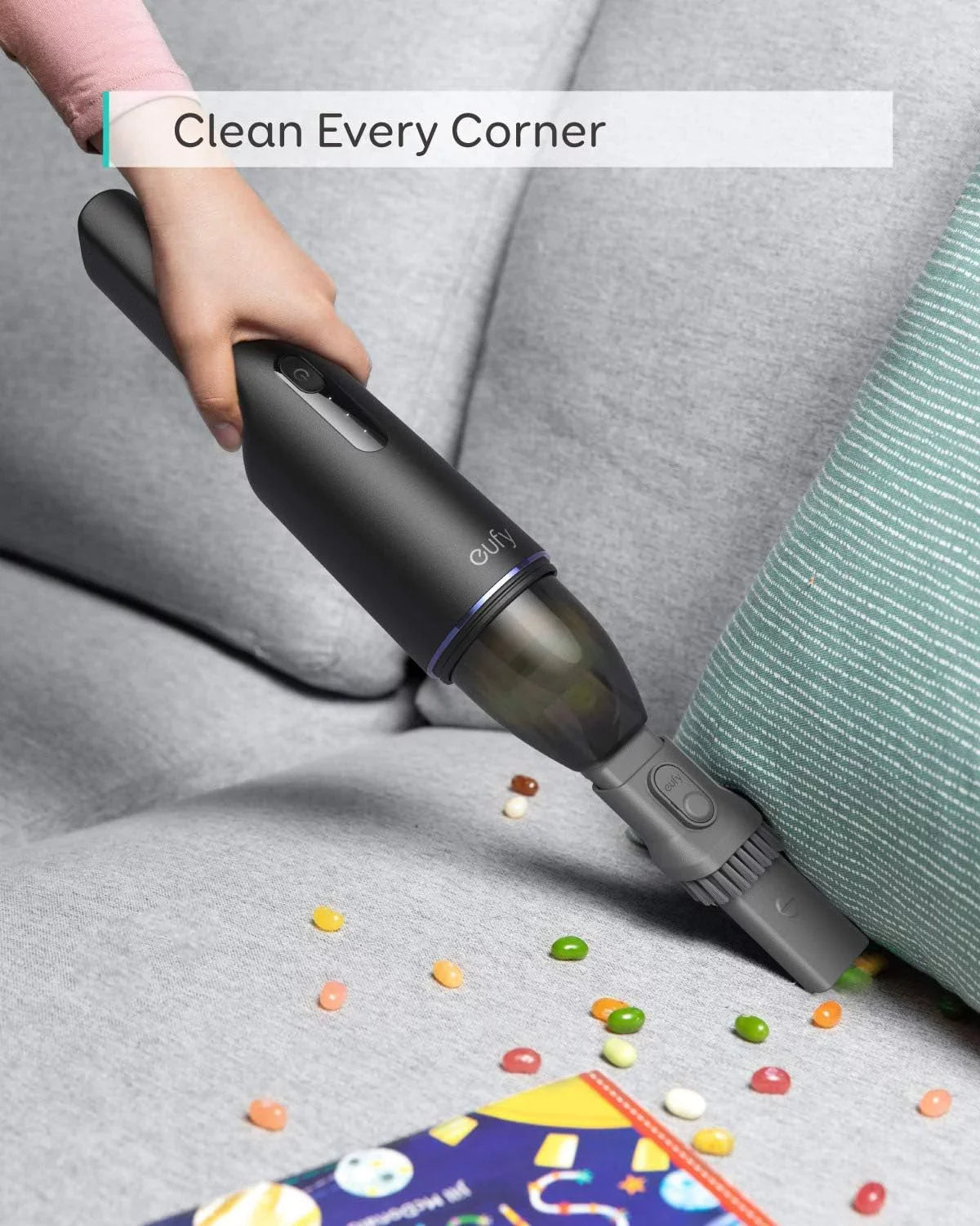 Black by H11 - T2521111B HomeVac Handheld Anker Box Cordless Open Vacuum Cleaner Eufy