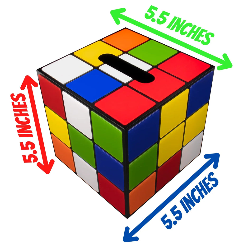 Cube Big Decor Keep Tissue Magic Use Secure Box with Easy Lid Cover Bang Props | | & Magnetic Theory Tissues to Bottom