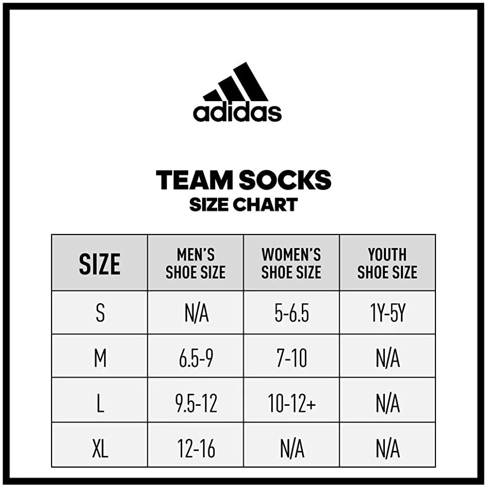 adidas Socks X-Large (1-Pair) Crew Basketball Creator Unisex-Adult White/Black 365