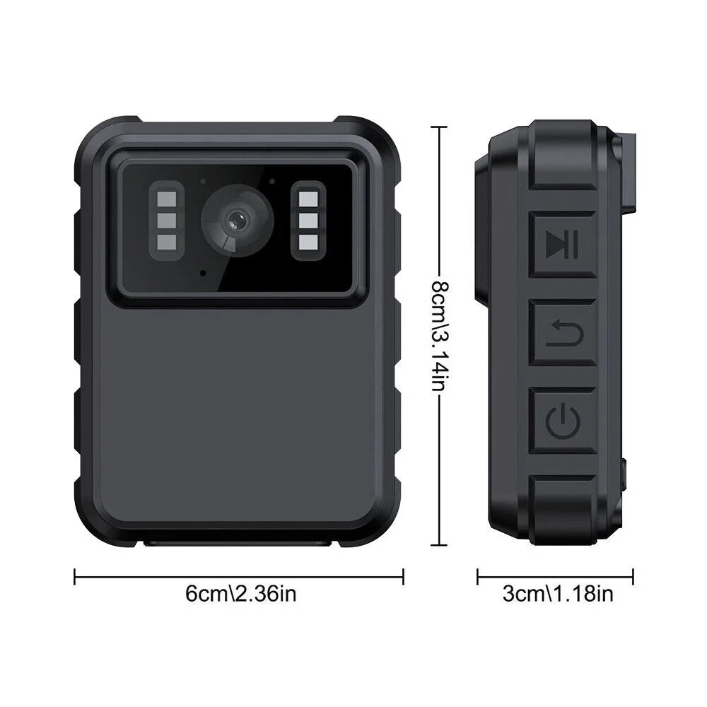 Night Video IR JLLOM Audio and Camcorder Vision DVR Mini Police Camera - Body with 1080P