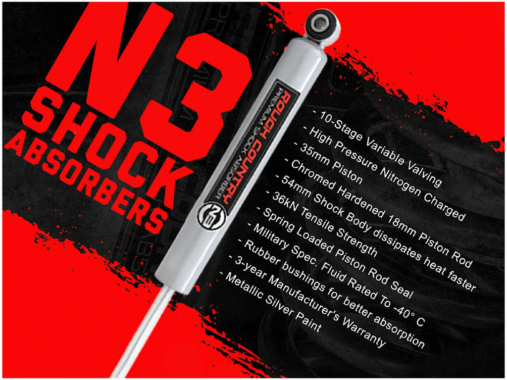 System 3.5" | Rough N3 Grand | 1993-1998 | Cherokee 632.20 | V8 ZJ Lift Shocks Jeep Country (fits) 4WD Kit Suspension