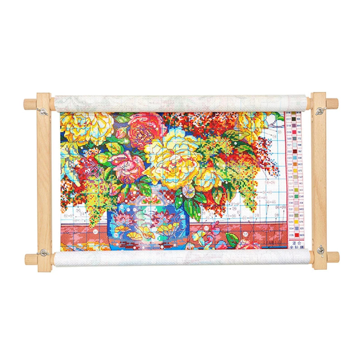 Holder Scroll Stitch 1X Quilting Frame Embroidery Tapestry Cross Hoop