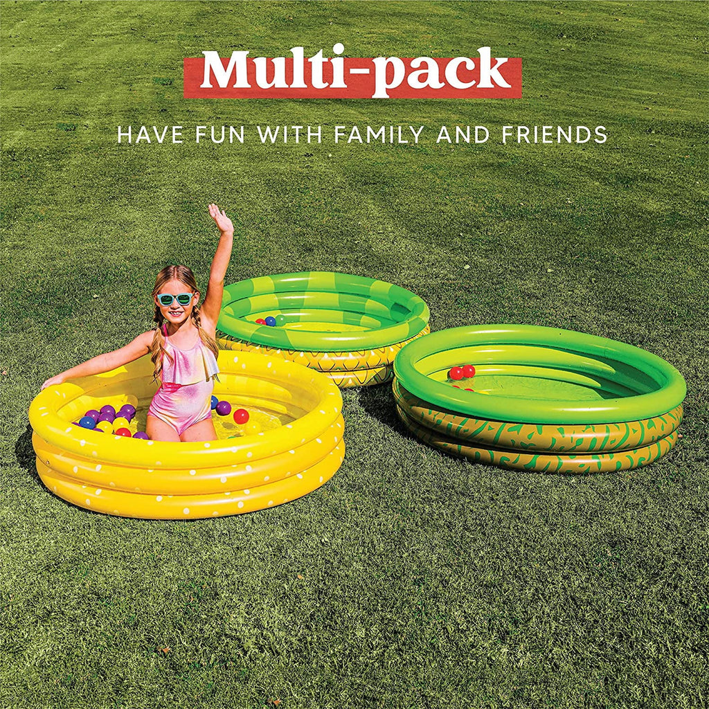 Kiddie Pool Inflatable Packs 45 3 Kids Set Pit Ball Avocado Pool Liquid Pool Pools Baby 10 Pool Pineapple X Summer Inflatable Lemon for Kiddie Fun Swimming