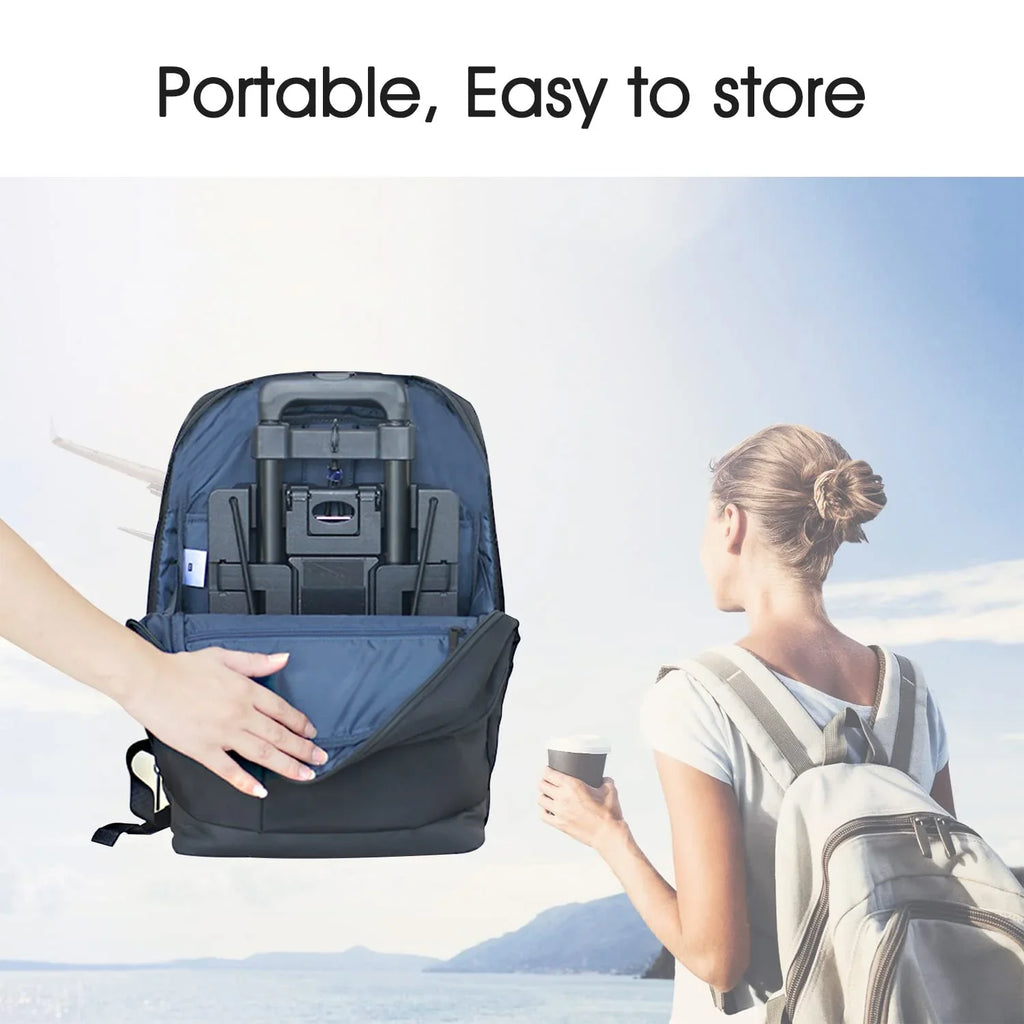 Under Base Over or Plate,Foldable, Compartment. for stowable seat Airplane Traveling,Extendable Travel Head Roller Your Car Seat storable,and Airport-Carseat for Cart