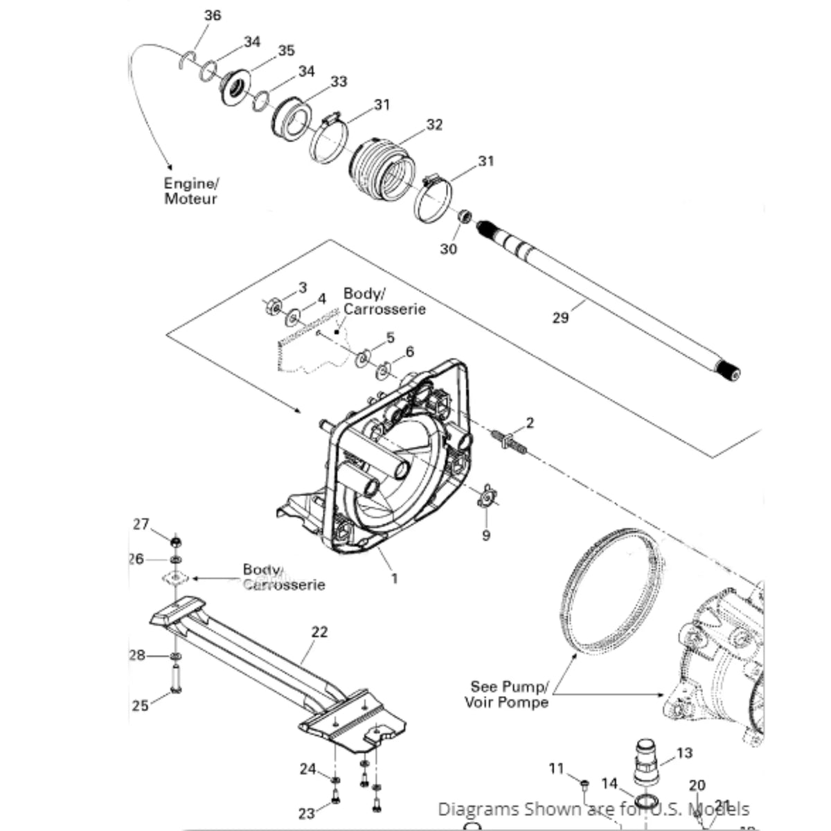 Yellow Reducer OEM for New 291004649 Propulsion Sea-Doo System,