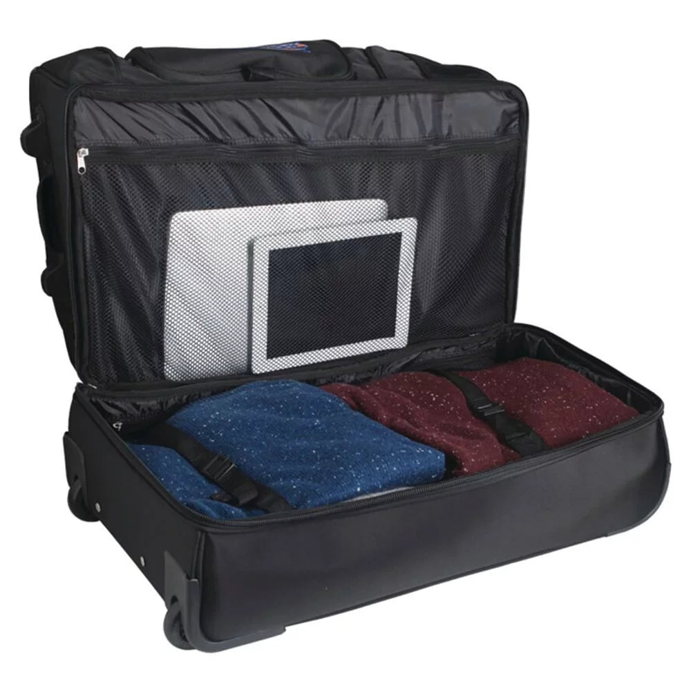 Bottom Rolling 2-Wheel MOJO Black 27'' State Ohio Bag Drop Buckeyes Duffel