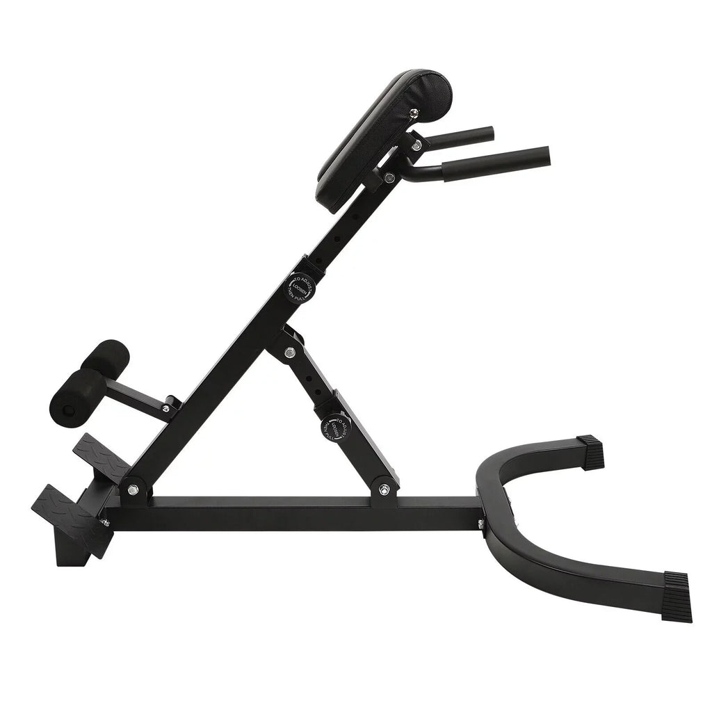 Tilt Hyperextension Angle Extension Back Position Machine, 150kg/330lbs Angle Chair W/ Height Adjust Roman Bench 5