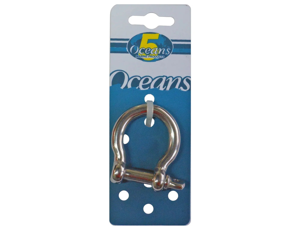 Steel Boat, Sailboat Anchor FO430 Oceans for Stainless Five 5/8 Shackles, Pin Screw Bow Shackle