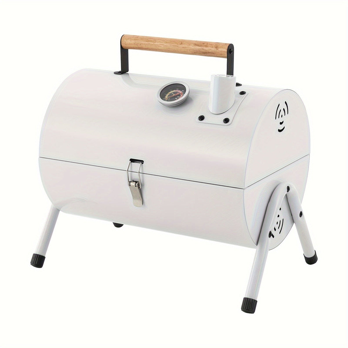DFSDFGF32 White Thermometer BBQ Grill with Multi-functional