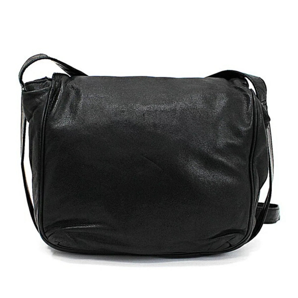 (Good)  Leather Anagram LOEWE Pre-Owned Black Loewe Shoulder Bag