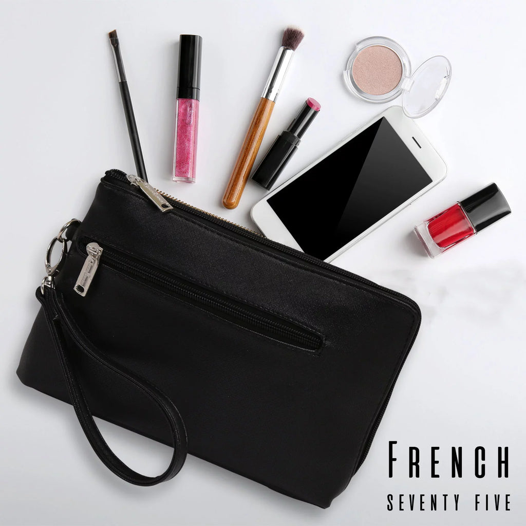 Cosmetics Removable Black French Essentials 75-Daily Birmingham Bags Picnic Wristlet, Gift with