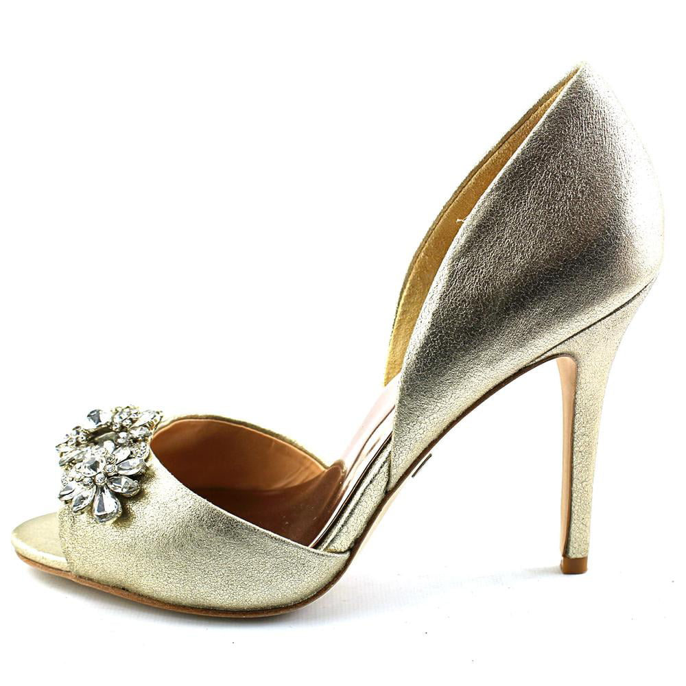Pewter 7.5 Suede, lic US Mischka Badgley M Giana II Women's Pump, D'Orsay