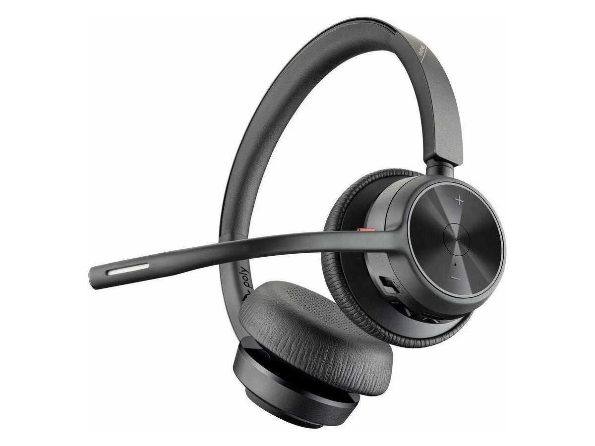 20 kHz - USB Wired/Wireless ft - ft ... - MicrophoneTAA - Binaural Headset Poly - Ear-cup A Bluetooth UC - Cable - Noise 20 - Cancelling - 164 4.92 Hz 4320 Over-the-head - - 4300 - Type VOYAGER Stereo