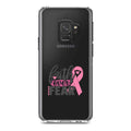 Ribbon Samsung Shockproof Over Acrylic Screen) - Bumper Glass TPU S9 Case Hybrid Back Faith Pink Galaxy (5.8" Screen Protector - Fear Clear Tempered DistinctInk for Cancer -