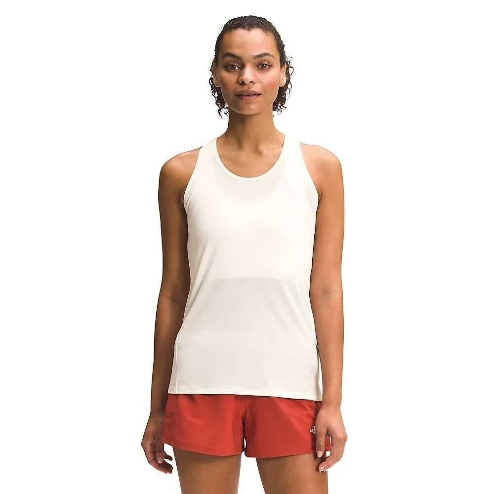 Ivory NORTH FACE Women's THE L Wander Performance Tank, Size