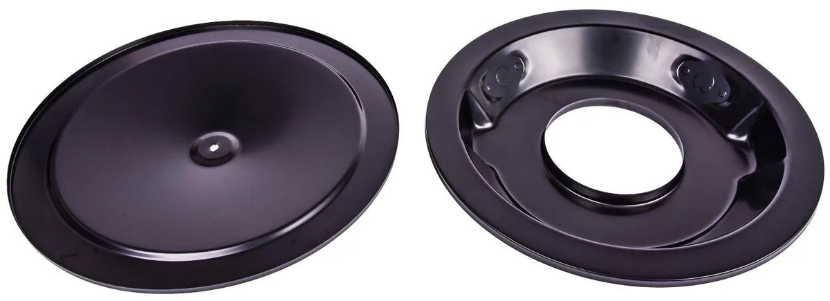 in. H x in. D JEGS 500064 Filter Assembly Powder Coated Air 14 Cleaner Black F 3