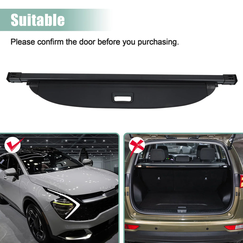 Privacy Luggage Unique 2023 Security 1 Cover for Cargo Cover Bargains Trunk Set Rear Retractable Sportage Cover Kia