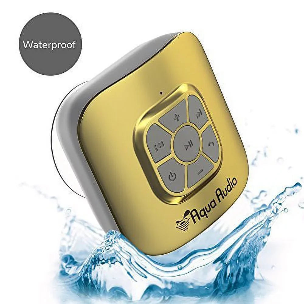 Liquidproof Suction Hours - Bluetooth (Gold) Playtime/Built-in Portable Speaker 10 Gideon Mic with Cup