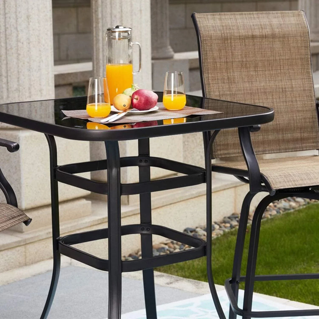 Bar With Table Solid Glass Scarlett Design Use Aesthetic Indoor For