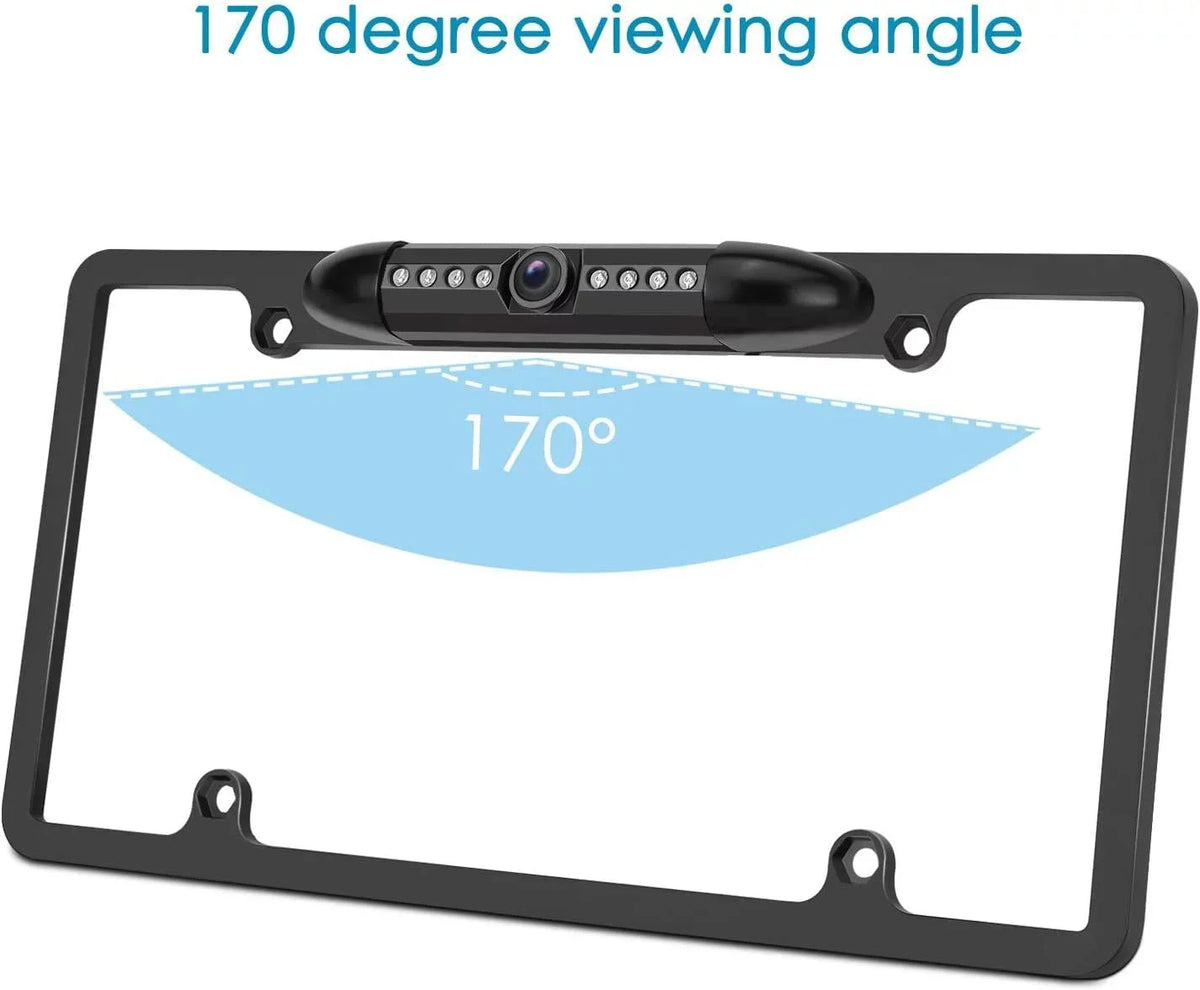 for Backup Frame ILX507 Rearview License ALPINE Black ILX-507 Camera Plate