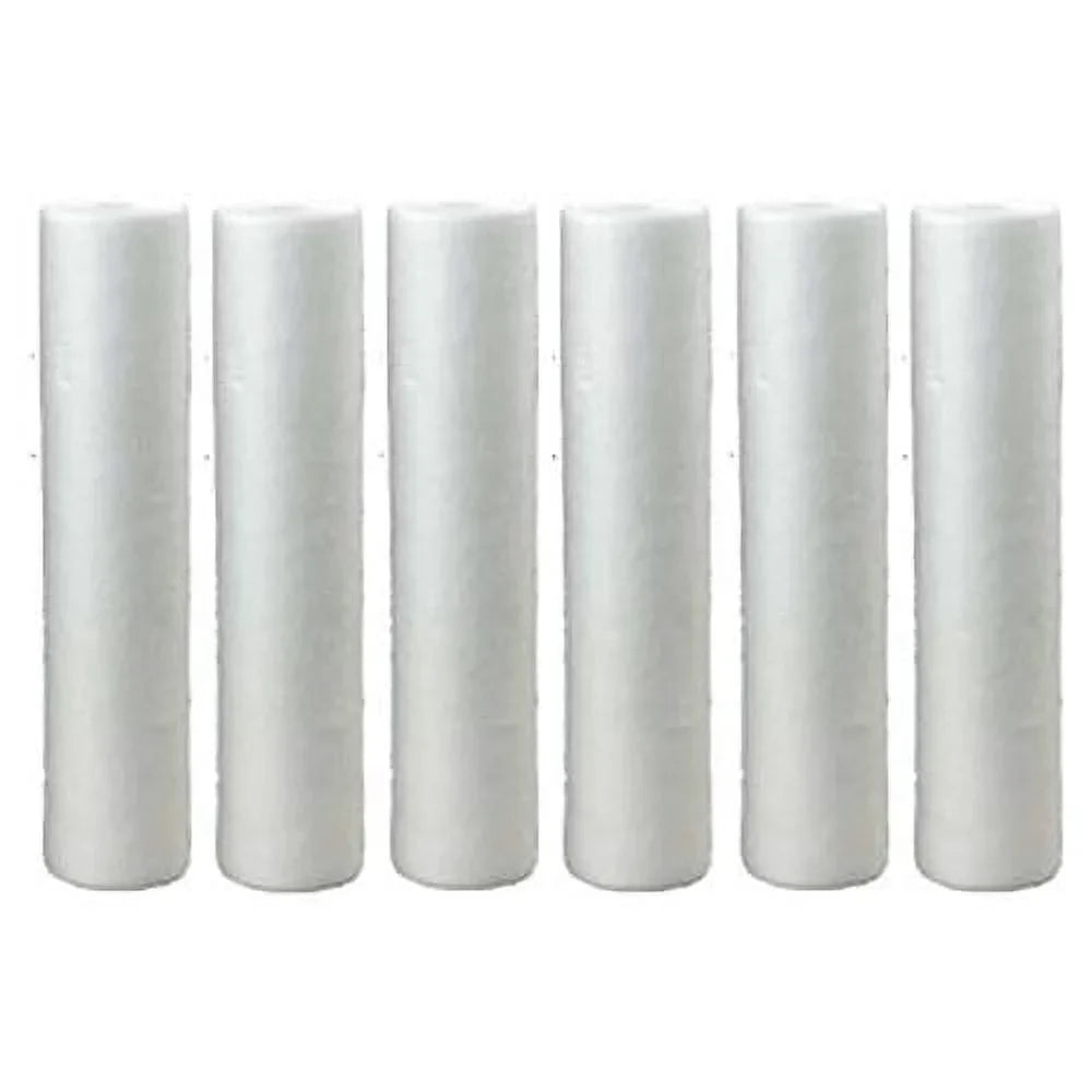 (6-Pack), 6 Count Filter Sediment Single House Unit, Cartridge Whole White, Liquid