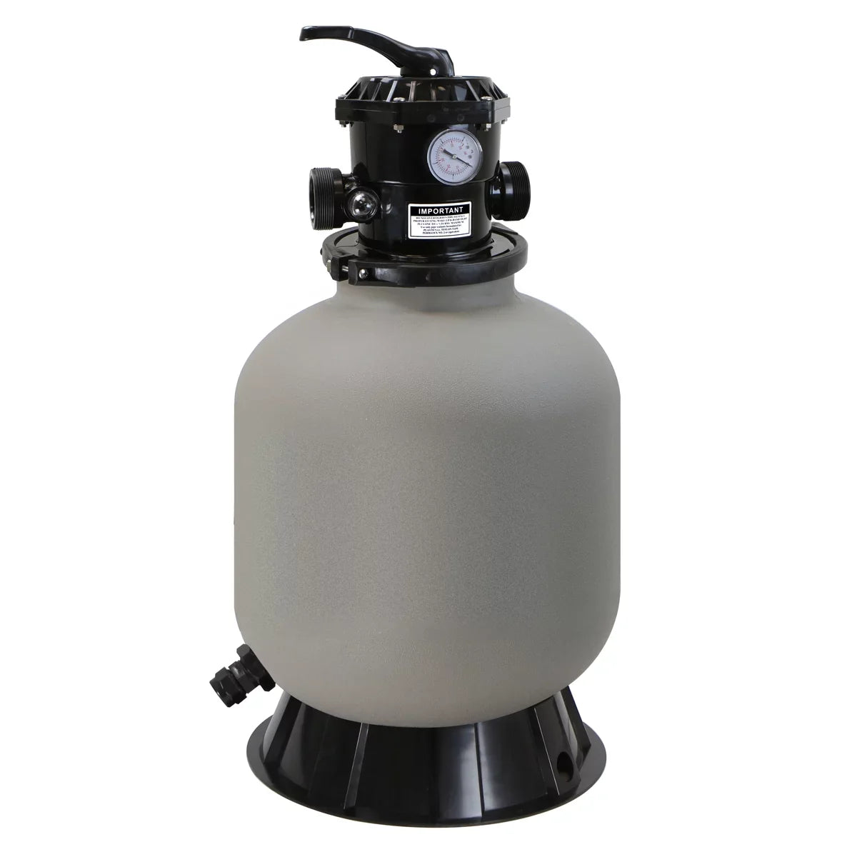 System with Pool Swimming Above Stand up Sand Gallons Inground 16" to Multi-Port XtremepowerUS 7-Way 21,000 Filter