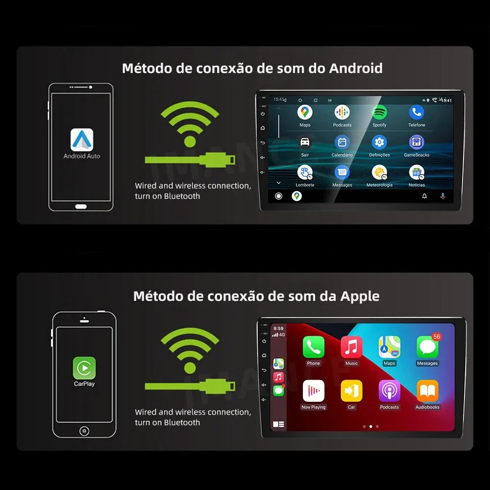 carplay/Auto 11 for Car with Camera Android Escape Ford Navi 2007-2012 Backup Stereo Radio GPS Carplay