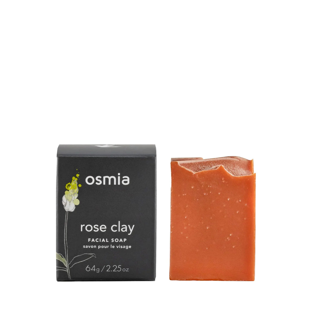 Natural - Skin Bar Clay Osmia | (2.25 Healthy oz Clean | For 64 g) Facial Rose Soap Beauty