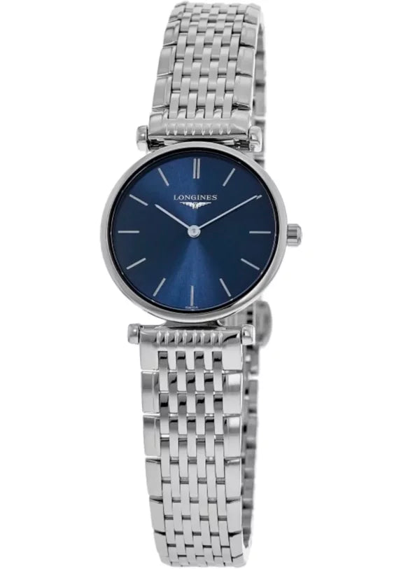 Blue Classique L4.209.4.95.6 Longines Steel La Grande Quartz Dial Women's Watch