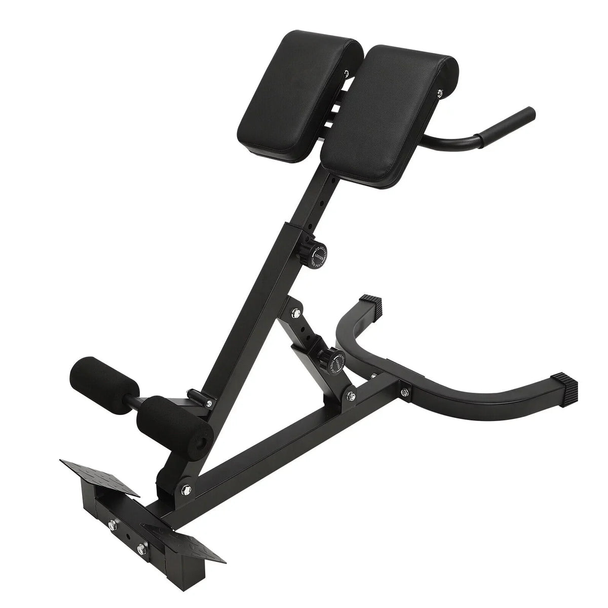 Tilt Hyperextension Angle Extension Back Position Machine, 150kg/330lbs Angle Chair W/ Height Adjust Roman Bench 5