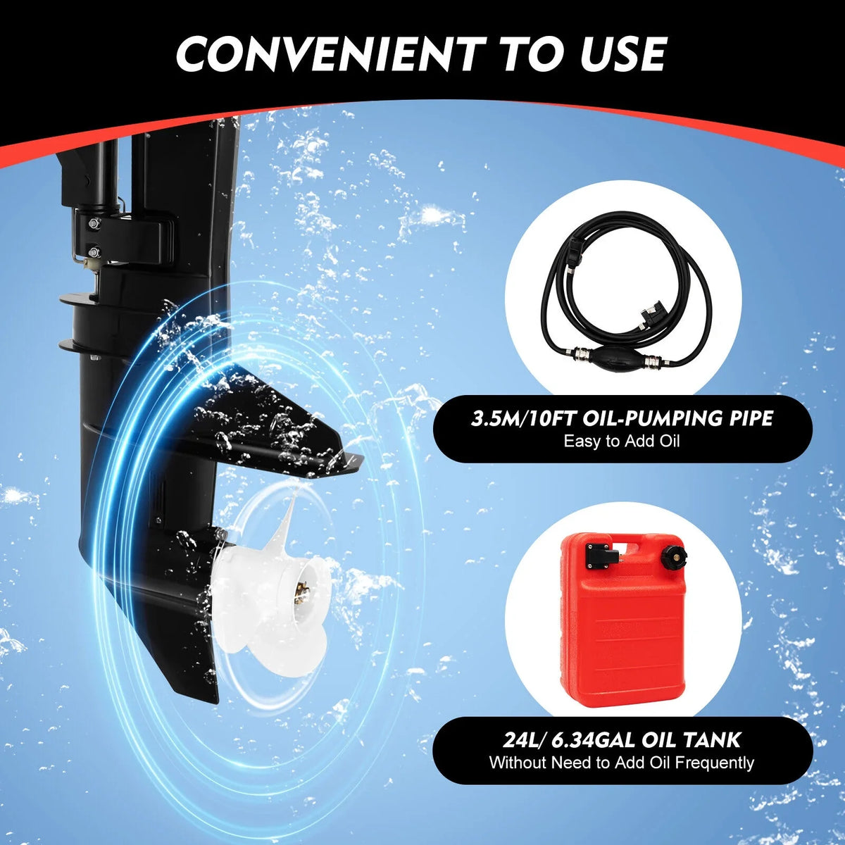 Fishing hp Stroke Motor 12 Heavy hp) Liquid Stroke (2 Boat System Boat Cooling Motor, 12 w/CDI Engine 169cc 2 Duty Outboard System