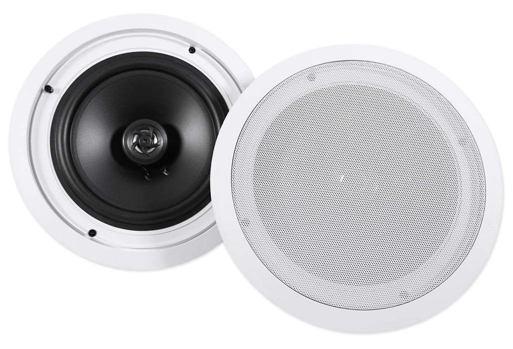 Bluetooth Ceiling Theater Home Speakers Receiver+(2) Technical RX55URIBT Pro 8"
