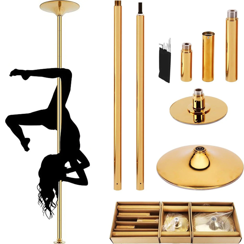 Dance Set Spinning Pub Stripper Portable Pole for Gym Poles 45mm Removable Club Exercise Pole Home Static Dance Dancing Party Kit Pole Fitness GENREEN
