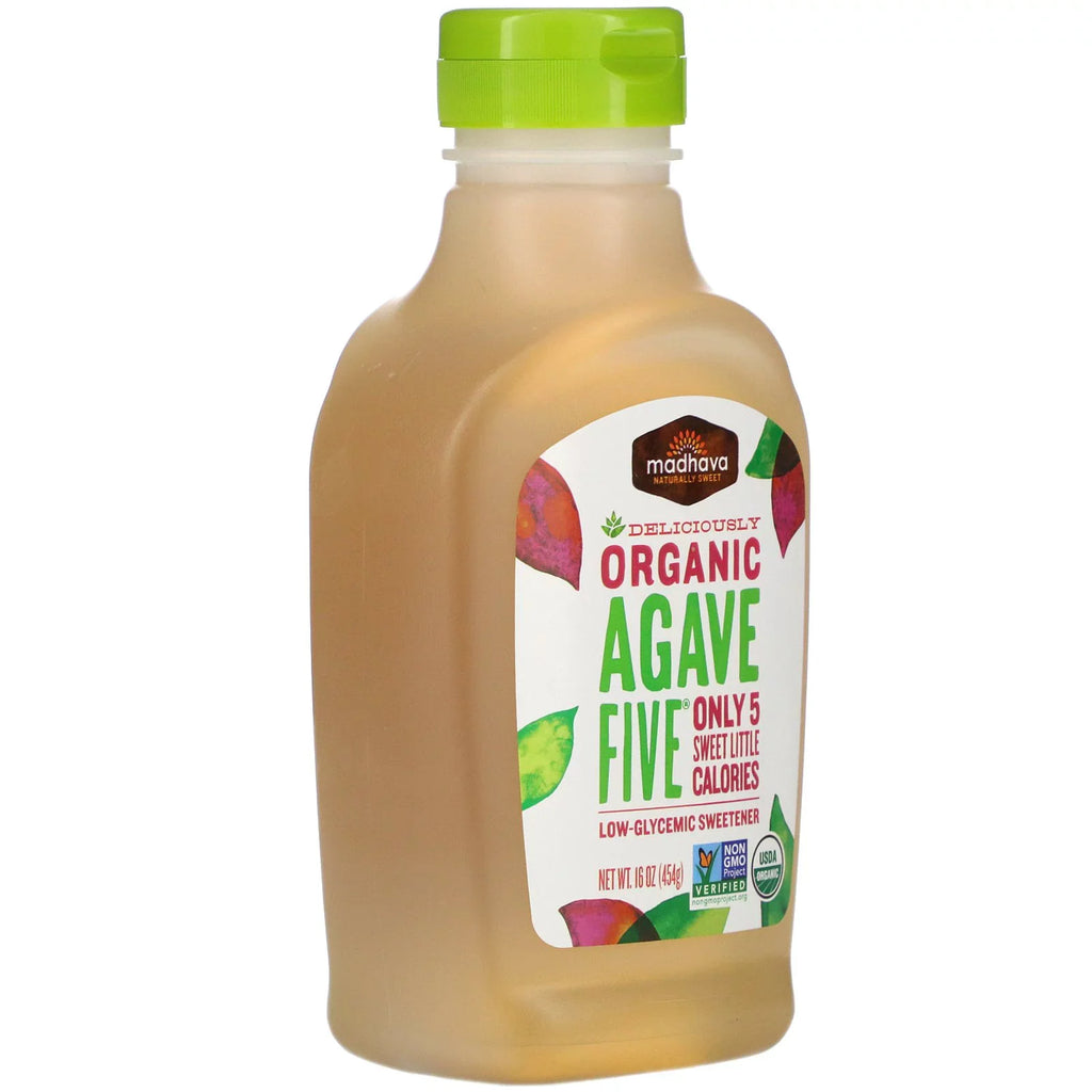 2 16 Organic Madhava Sweeteners, Agave oz Five, Natural of Pack Sweetener, Low-Glycemic