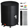 Collector Rain with Portable 50 Liquid Filter Barrel Black Tank Gallon Spigot