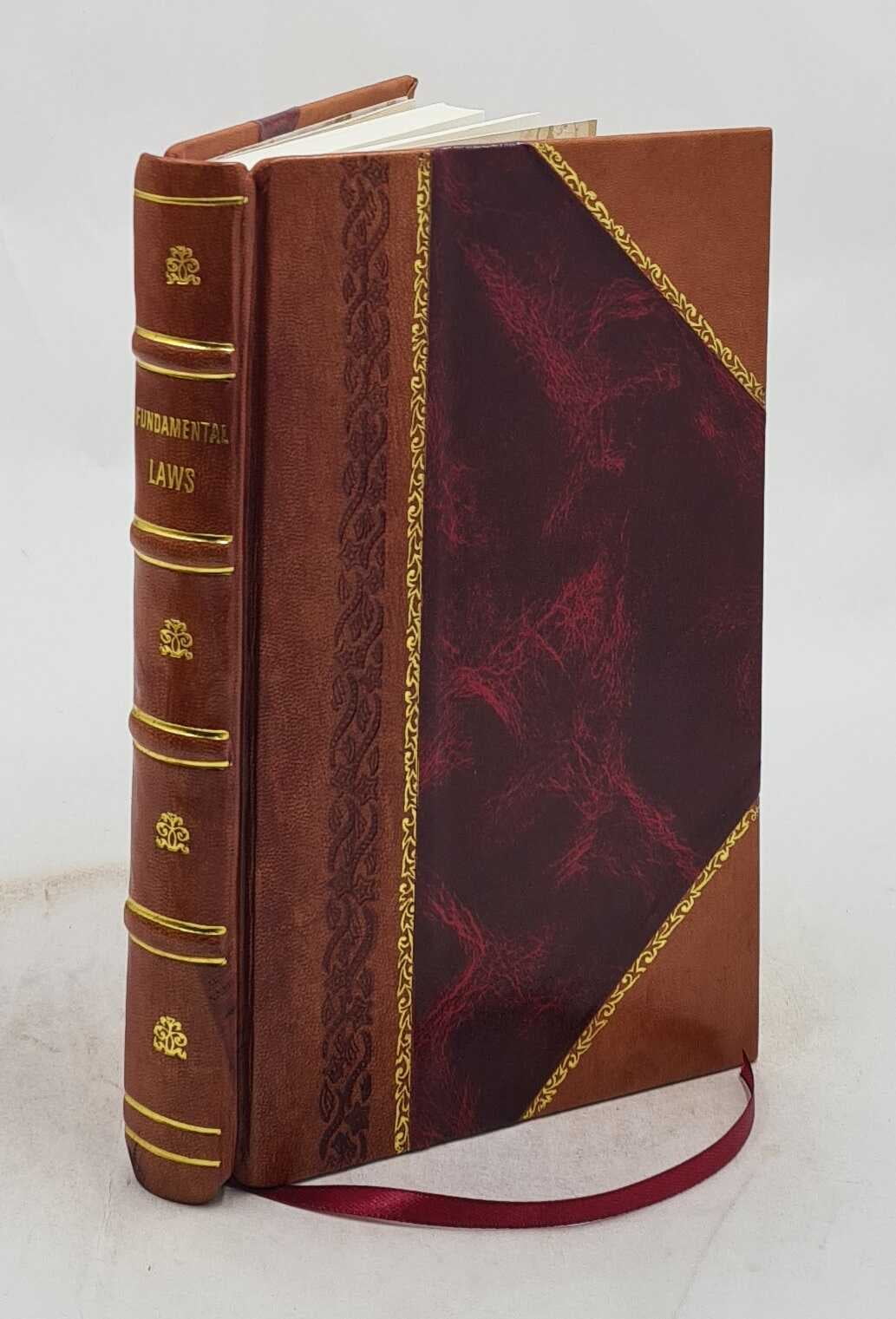 of Cross Fundamental Bound] 1916 Rose Laws the 68th the Report of Convocation Order A [Leather