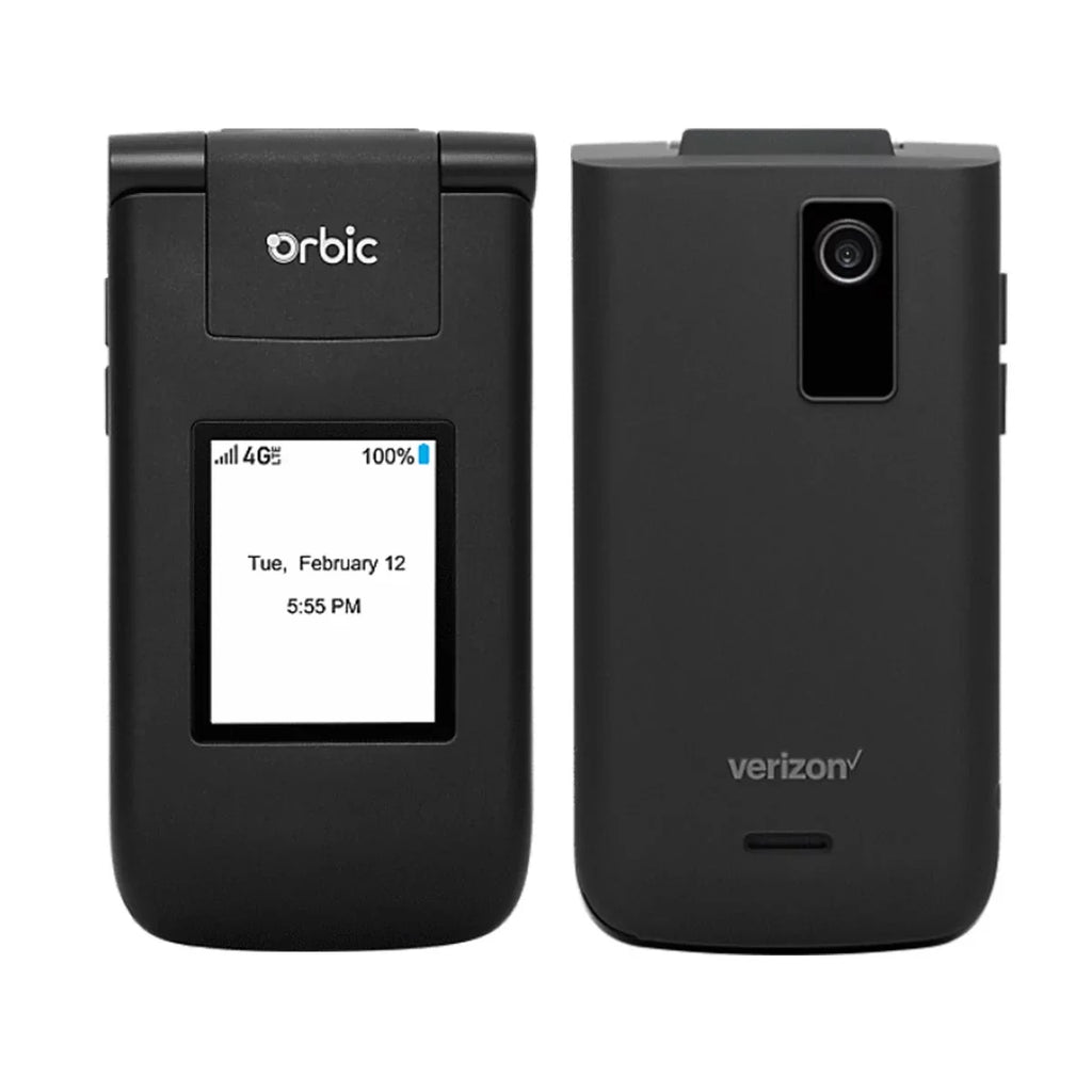 Restored Postpaid/Prepaid Orbic Camera Phone 4G V Journey Verizon Unlocked Flip - 2MP (Refurbished) 2210L Black LTE