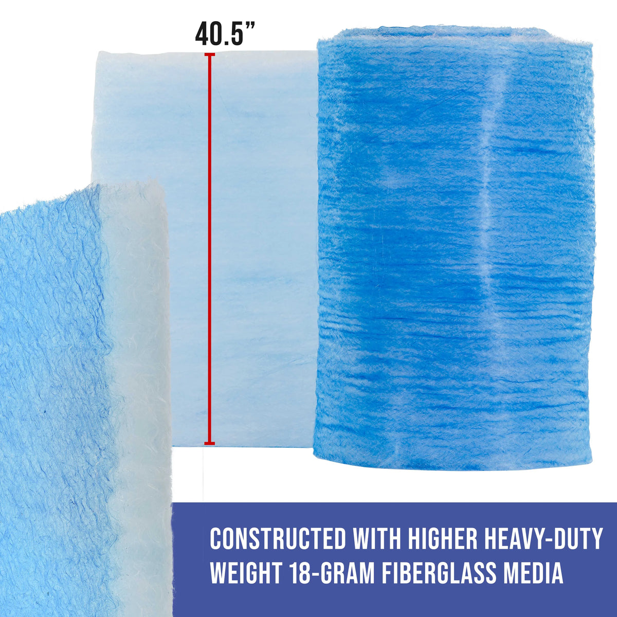Paint Spray Fiberglass Premium - Refinish - Heavy-Duty Auto Paint in Exhaust 300' Autobody 18 Booth Elite Master Filter Traps 40.5" Overspray Arrestor Paint Particles Captures Roll, Booths x Gram