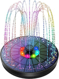 Outdoor, Bath, 2022, Fountains Garden, Bath LED Bird Light, Pond, Nozzles 5.5W LED Fountain Pump Color Pool Suitable Fish Upgrade AISITIN 7 Tank, for Solar Bird in Solar New with Swimming